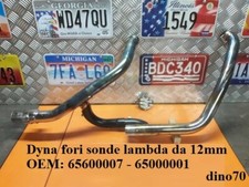 Harley Davidson Dyna collettori di scarico originali con fori per sonde da 12 mm