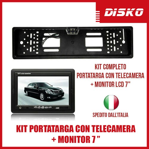 Kit portatarga con - con, telecamera