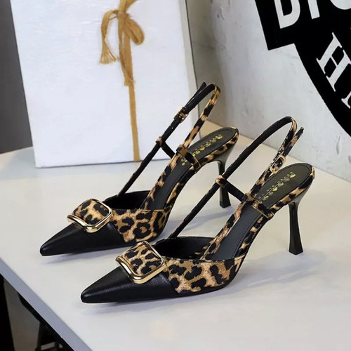 Decolte slingback animalier - slingback,