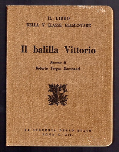 Balilla vittorio racconto - balilla,