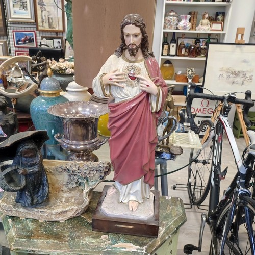 Statua sacro cuore gesù in - di,