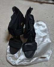 GIUSEPPE ZANOTTI ALIEN PATENT SANDALI TACCO ALTO SANDALI SCARPE PUMPS SHOES 5,5