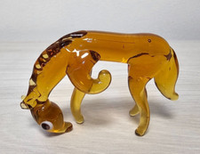 Statuina vintage in vetro di