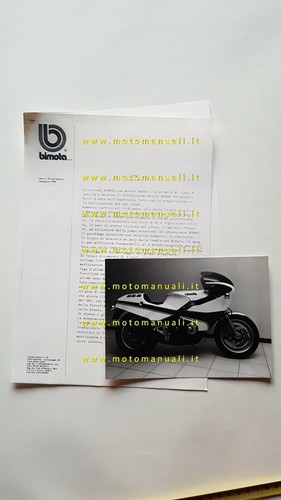 Bimota hb2 900 1982 comunicato - 1982,