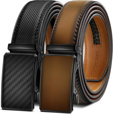 Cinturon hombre 2piezas cuero - hombre,