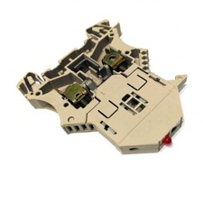 WEIDMULLER  Mod. WSI-6 - 5 x Morsetto Componibile Portafusibile 6mmq Beige