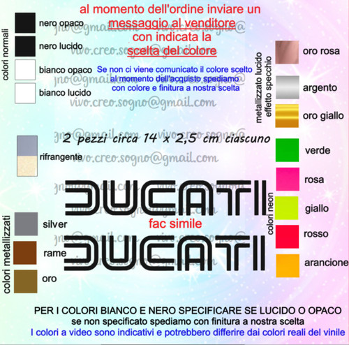 Kit adesivi coppia ducati - kit, 2