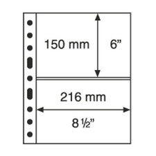 Conf. 5 Fogli LEUCHTTURM serie GRANDE Polymer 2 TASCHE 2C 336439