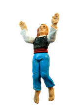 Pastore Uomo sale Scala Cm 7 Ragazzo da Poggiare su Scala Pastori Presepe