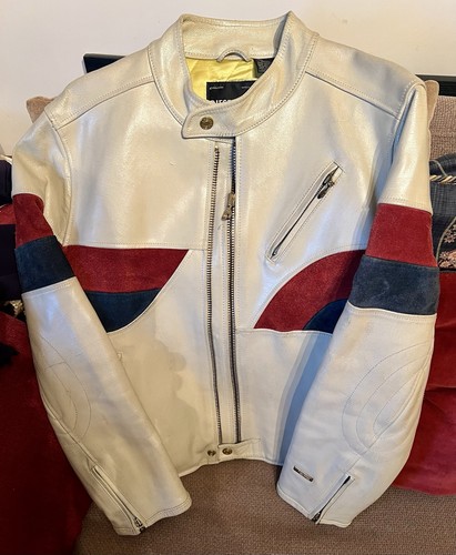 Giacca pelle laccata moto