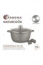 Casseruola Arbema Naturcook 24cm Antiaderente + Coperchio e Presine