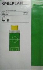 IKEA Spelplan. Set per Letto Singolo Copripiumino e Federa. Campo Da Calcio
