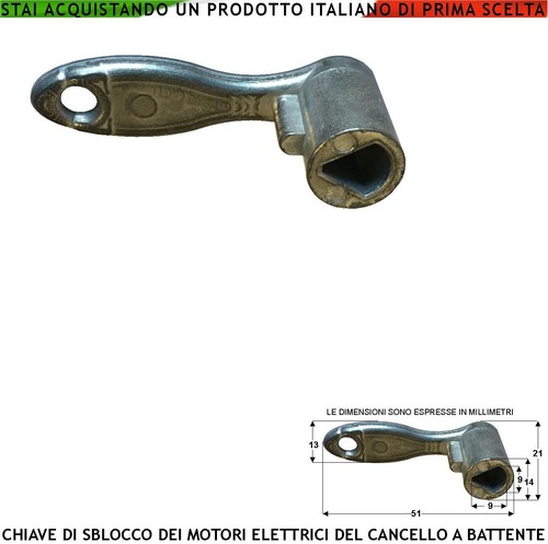Chiave sblocco emergenza - di,