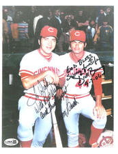Foto firmata Johnny Bench HOF