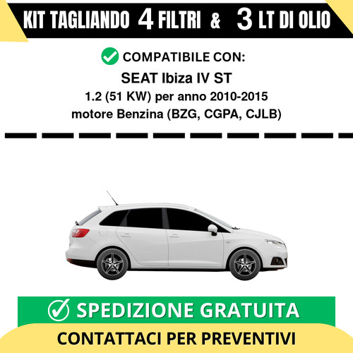 Tagliando per seat - ibiza, iv