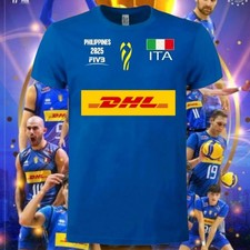 T-SHIRT PALLAVOLO ITALIA VOLLEY FAN CAMPIONI DEL MONDO PHILIPPINES 25 FIVB