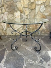 Tavolino da salotto per zona divani in ferro battuto artigianale