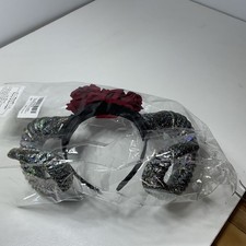 Fascia fiore corno di pecora restyle bellezza gotica horror corna Halloween rosa rossa