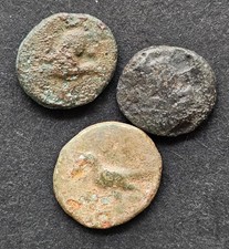 Monete greche antiche. Lotto di 3 monete