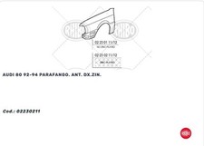 PARAFANGO DESTRO AUDI 80