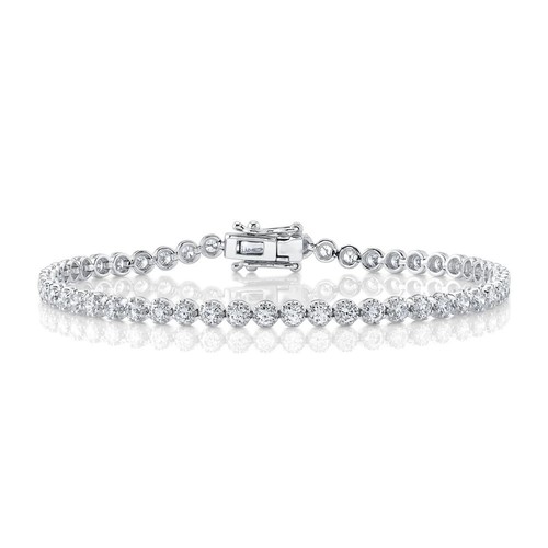 14k oro bianco diamante tennis - oro,