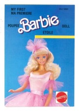 BARBIE MY FIRST CATALOGO PIEGHEVOLE MATTEL 1986 GIOCATTOLI BAMBOLE