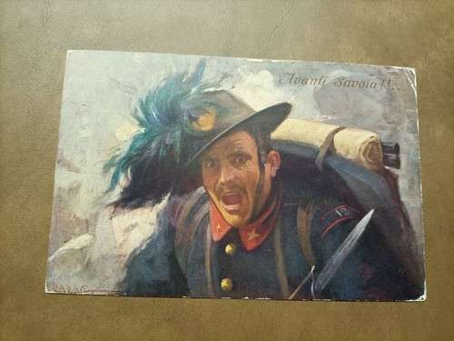Cartolina militare avanti - militare,