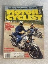 November 1980 Motorcyclist Magazine HondaCB 750F test DR 400 Suzuki  etc