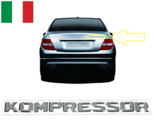 Scritta Stemma Logo Fregio KOMPRESSOR per MERCEDES CLASSE C E SL SLK CLK CLC
