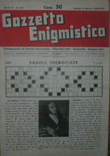 GAZZETTA ENIGMISTICA N.121 4/3/1939 ANNO IV