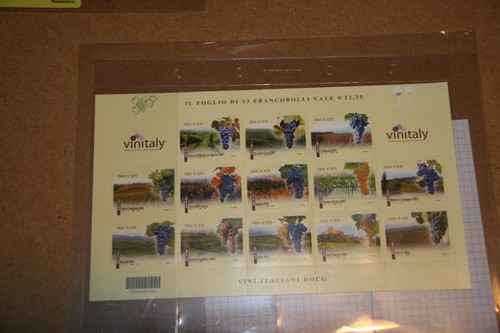 Tessere filateliche vinitaly - tessere,