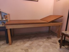 lettino studio medico - legno e pelle