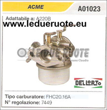 A01023 CARBURATORE A VASCHETTA