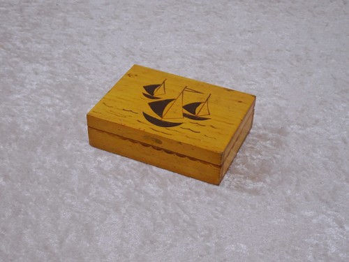 Scatola legno vintage - in,