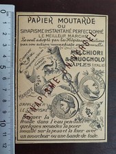 FOGLI MEDICINALI INIZI '900 PAPIER MOUTARDE SINAPISME SENAPE FARMACEUTICA NAPOLI