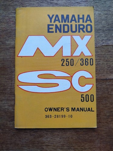 Yamaha mx250 360 manuale - yamaha, /