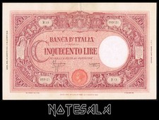 ITALY ITALIA 500 LIRE 1943