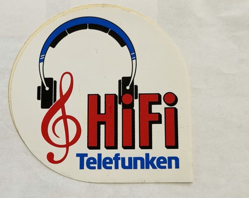 Adesivo hifi telefunken - adesivo,