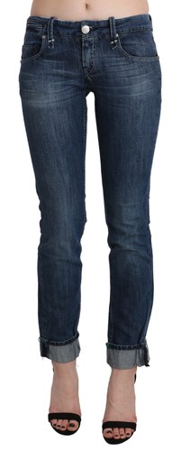 Pantaloni skinny blu lavati - blu, a