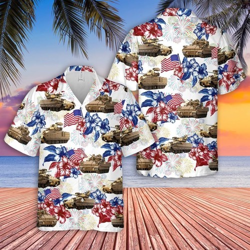 Bradley tank camicia hawaiana - tank,