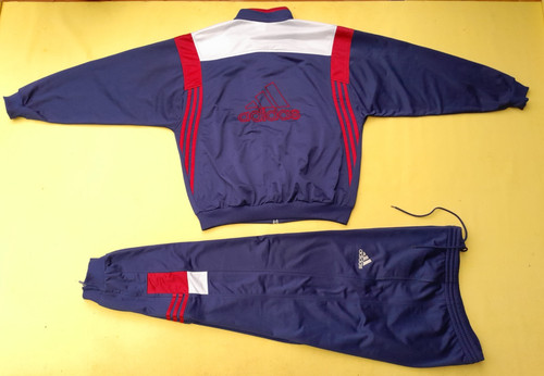 Tuta adidas vintage uomo blu - tuta,