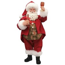 Babbo Natale da collezione Sommelier 28cm