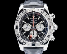 Breitling AB0413 Chronomat GMT SS quadrante nero