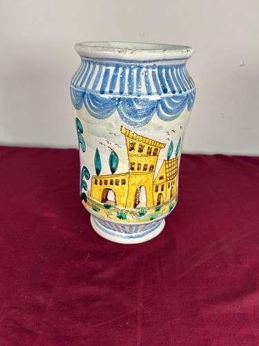 Albarello maiolica decorazione