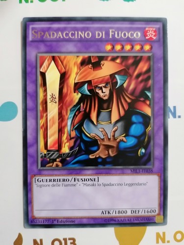 Yugioh spadaccino fuoco - spadaccino, di