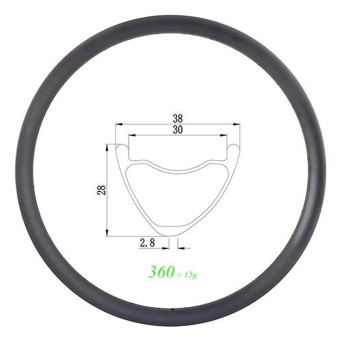 Cerchio carbonio 29er - mtb, xc