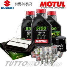 KIT TAGLIANDO SUZUKI DL 650 V-STROM 2016 2017 OLIO MOTUL 5100 FILTRI CANDELE