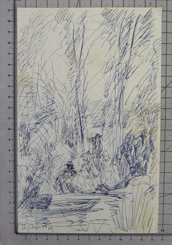 Disegno penna carta firmato - disegno,