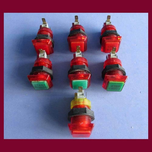 Pulsanti luminosi con - luminosi, micro
