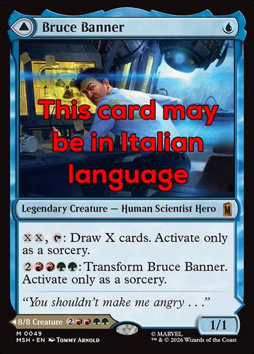 Mtg bruce banner exc - exc,